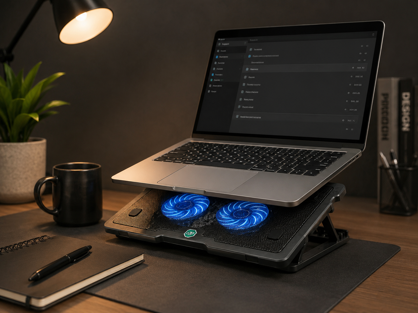 فن لپتاپ p703 با دو فن بزرگ مجزا